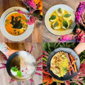 Cztery dania na jednym talerzu w Gugu Bistro Bar