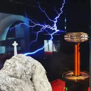 Zjawisko piorunu prezentowane w parku iluzji