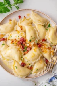Pierogi na talerzu